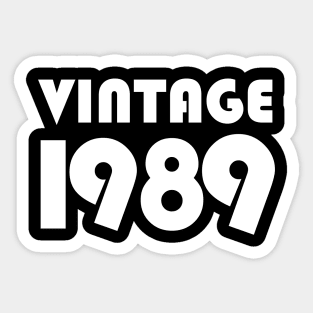 Vintage 1989 Sticker